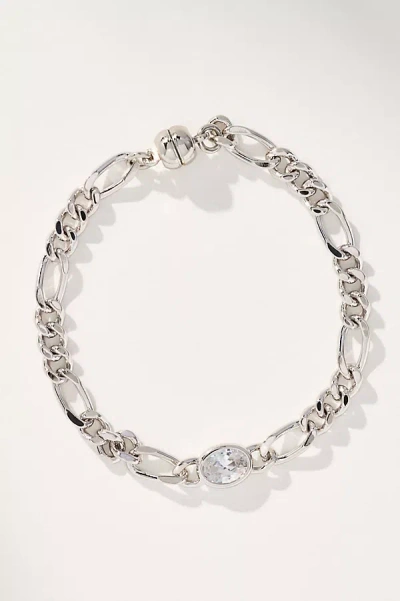 Luv Aj Oval Bezel Chain Bracelet