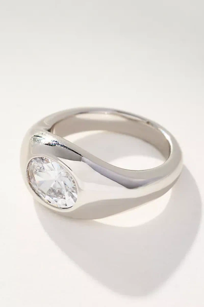 Luv Aj Oval Orbit Bezel Ring