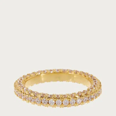 Luv Aj Pave Triple Band In Gold