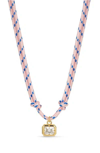Luv Aj Playa Paracord Pendant Necklace In Pink
