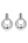Luv Aj Remy Doorknocker Hoop Earrings In Silver