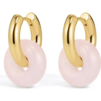 Luv Aj Rio Washer Hoop Earrings In Gold