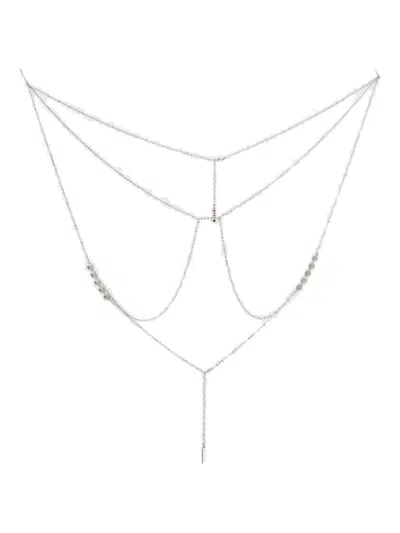 Luv Aj Rosette Chain Body Jewellery In Metallic