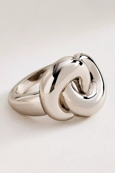 Luv Aj Solstice Knot Ring In Metallic