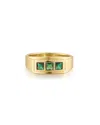 Luv Aj Stepdad Emerald Ring In Gold
