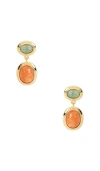 Luv Aj Sunset Double Stone Studs