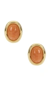 Luv Aj Sunset Stone Studs In Gold