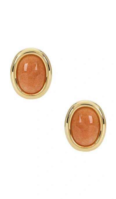 Luv Aj Sunset Stone Studs In Gold