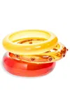 Luv Aj The Amalia Bangle Set In Multi