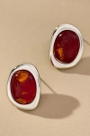 Luv Aj The Amber Honey Resin Stud Earrings In Gold
