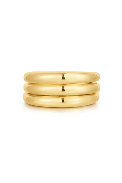 Luv Aj The Arezou Ring Set In Gold