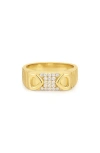Luv Aj The Cannoli Ring In Gold