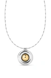 Luv Aj The Chrome Orb Pendant Necklace In Silver