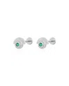 Luv Aj The Flare Fan Studs In Green