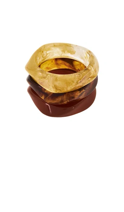 Luv Aj The Formentera Bangle Set In Tortoise
