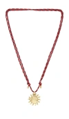 Luv Aj The Ibiza Sun Necklace In Red