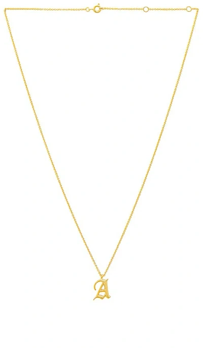 Luv Aj The Initial Charm Necklace In 金色