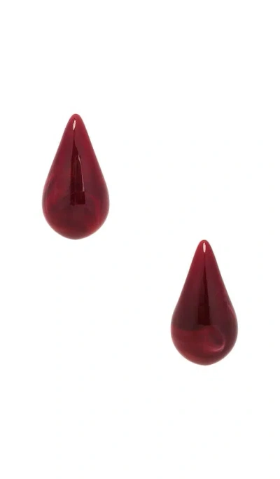 Luv Aj The Lucite Gia Earrings In Red