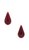 Luv Aj The Lucite Gia Earrings In Red