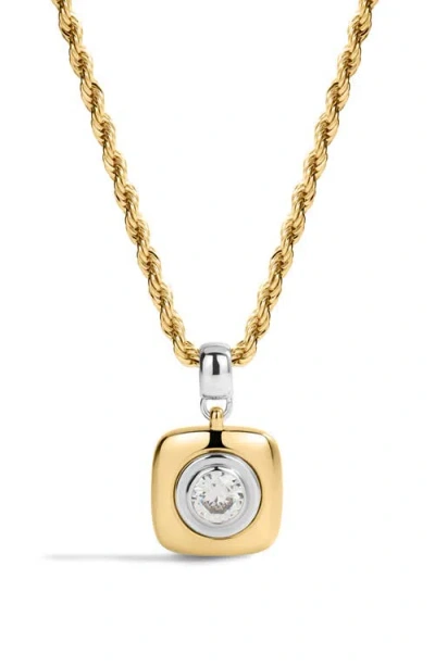 Luv Aj The Luna Bezel Cubic Zirconia In Gold