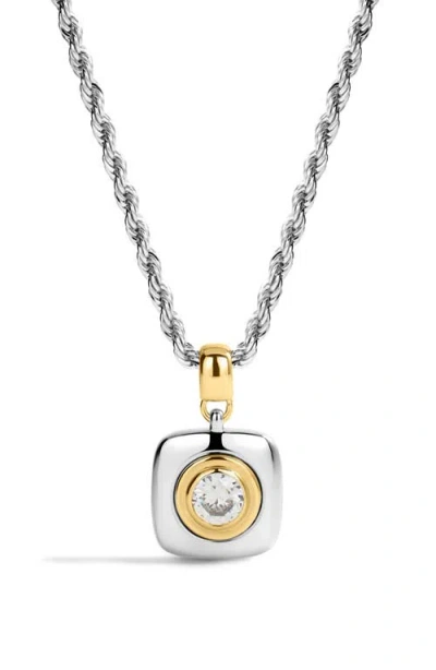 Luv Aj The Luna Bezel Cubic Zirconia In Silver