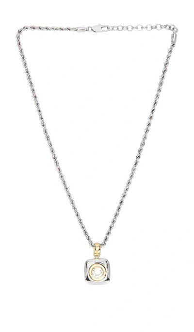 Luv Aj The Luna Bezel Pendant Necklace In Blue