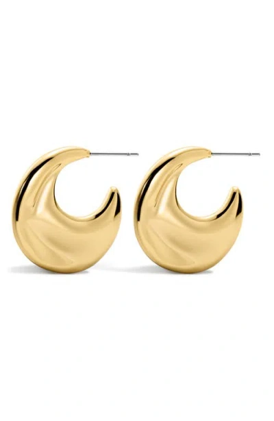 Luv Aj The Mercury Disc Hoop Earrings In Gold