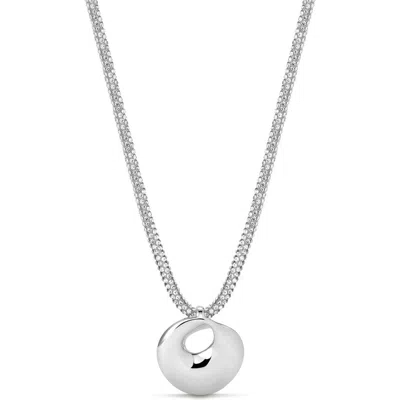 Luv Aj The Mercury Disc Pendant Necklace In Metallic