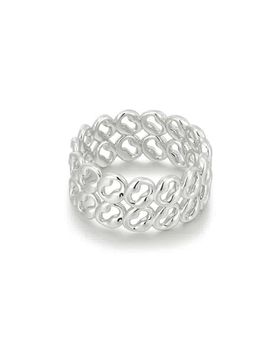 Luv Aj The Metal Lace Ring In Silver