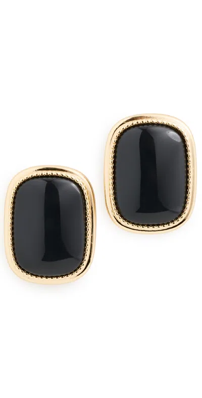 Luv Aj The Midnight Mesa Statement Stud Earrings Gold