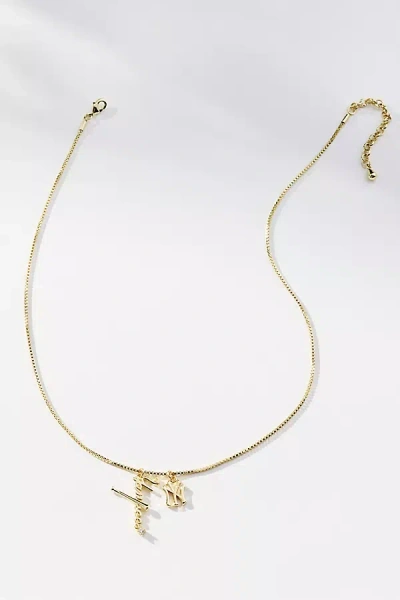 Luv Aj The Mlb Layered Nameplate Necklace In Yellow