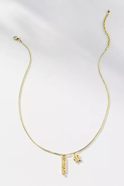 Luv Aj The Mlb Layered Nameplate Necklace In Yellow