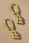 Luv Aj The Mlb Logo Charm Hoop Earrings In Gold