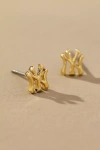 Luv Aj The Mlb Logo Stud Earrings In Gold