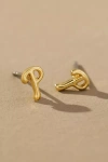 Luv Aj The Mlb Logo Stud Earrings In Gold