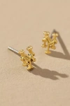 Luv Aj The Mlb Logo Stud Earrings In Yellow