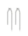 Luv Aj The Molten Heart Cascading Studs In Silver