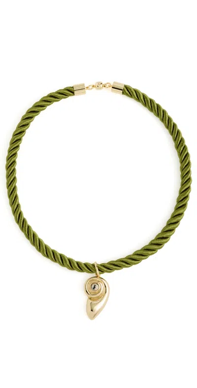 Luv Aj The Palma Shell Cord Necklace Gold