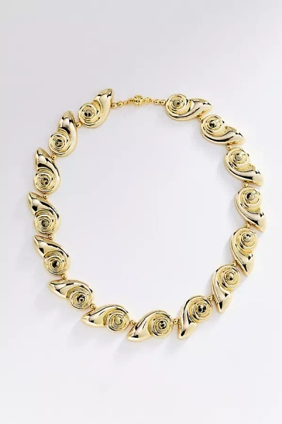 Luv Aj The Palma Shell Statement Necklace In Gold