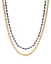 Luv Aj The Pearl Chain Necklace Set In Gold