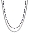 Luv Aj The Pearl Chain Necklace Set In Silver
