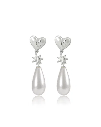 Luv Aj The Pearl Star Studs In Silver