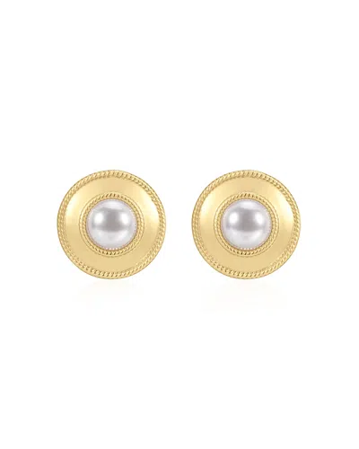Luv Aj The Pearl Statement Studs In Gold