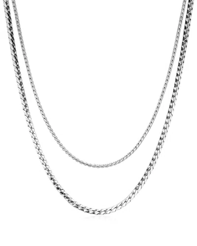 Luv Aj The Perle Chain Set In Silver