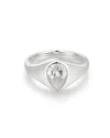 Luv Aj The Poire Bezel Ring In Silver