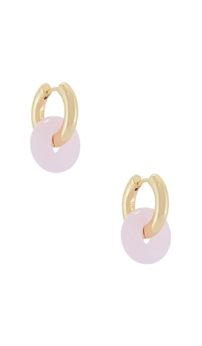 Luv Aj The Rio Washer Hoops In Gold