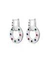 Luv Aj The Royale Stone Statement Earrings In Pink