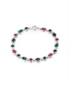 Luv Aj The Royale Stone Tennis Bracelet In Silver