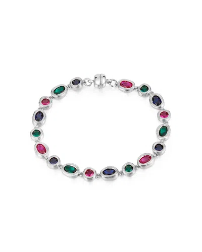 Luv Aj The Royale Stone Tennis Bracelet In Silver