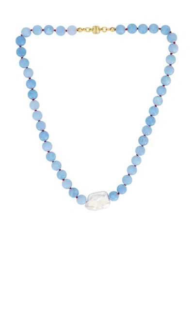 Luv Aj The San Sebastian Pearl Necklace In Silver